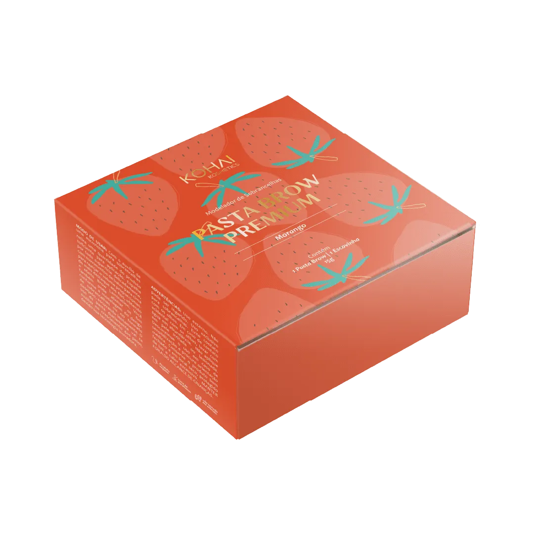 PASTA MODELADORA BROW PREMIUM KOHAI - MORANGO 15G