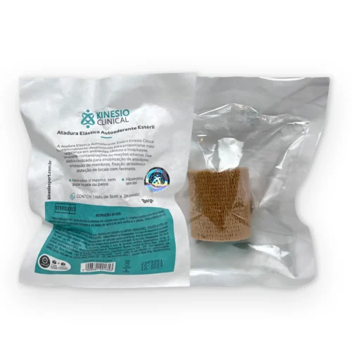 ATADURA ELASTICA AUTO ADERENTE ESTERIL 5CM X 2M - BEGE KINESIO CLINICAL