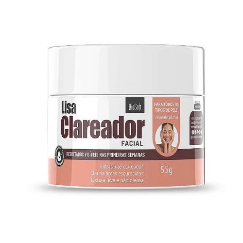 CREME HIDRATANTE E CLAREADOR FACIAL 55G BIOSOFT