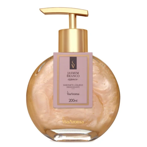 SABONETE LIQUIDO JASMIM BRANCO 200 ML VIA AROMA