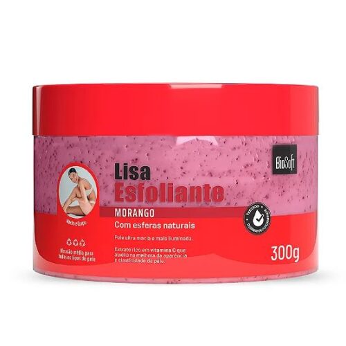ESFOLIANTE CORPORAL FACIAL MORANGO 300 ML BIOSOFT