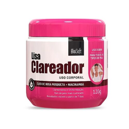 CREME LISA CLAREADOR ROSA MOSQUETA 120G BIOSOFT