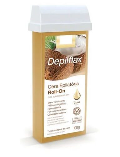 CERA DEPILAÇAO ROLL ON DEPILFLAX COCO 100G