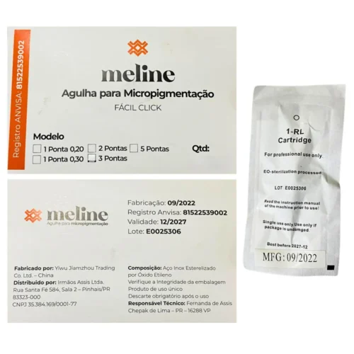 AGULHA MELINE FACIL CLICK 3 RL  UNIVERSAL- 1 UND