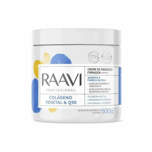 CREME DE MASSAGEM COLAGENO E Q-10 500G RAAVI