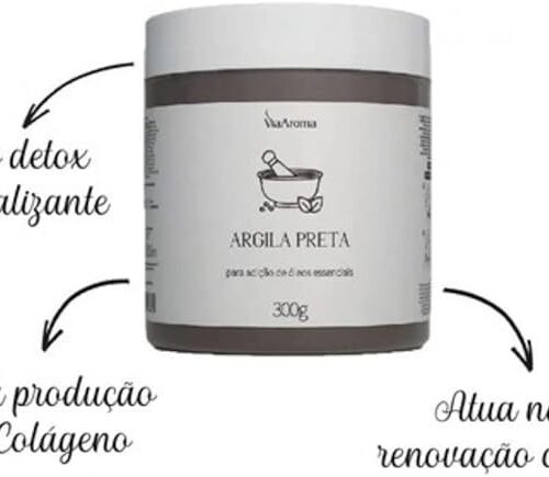 ARGILA PRETA VIA AROMA - 300G