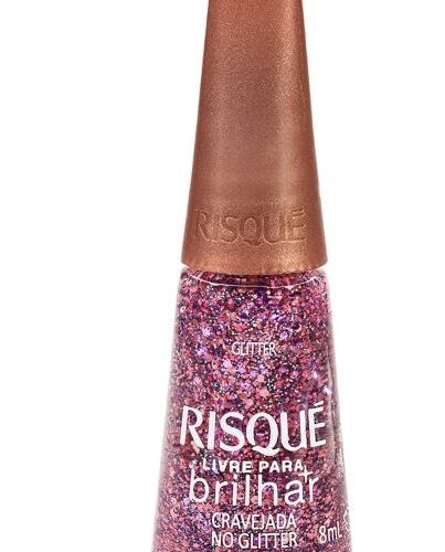 ESMALTE RISQUE CRAVEJADA GLITTER 8 ML