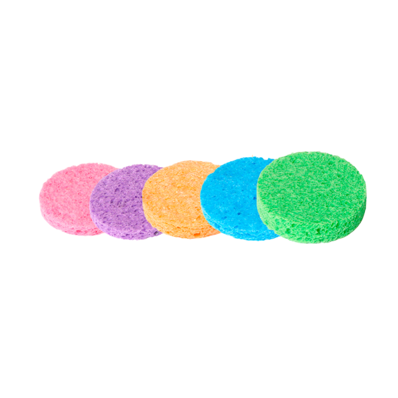 ESPONJA FACIAL 10 UNIDADES DE CELULOSE VEGETAL 10MM- ESTEK - Imagem 2