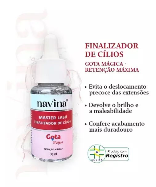 FINALIZADOR NAVINA PARA CILIOS MASTER LASH 30 ML