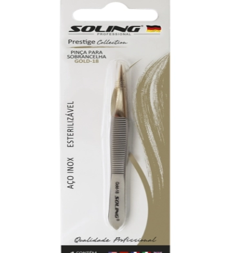 PINÇA GOLD 18 PONTA FINA DOURADA PRESTIGE REF 361- SOLING