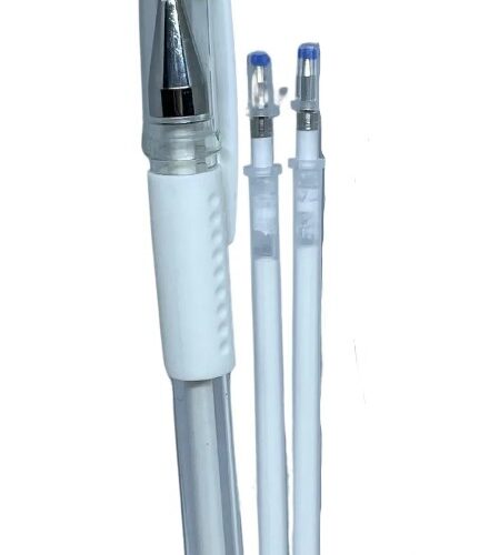 CANETA GEL MARCAÇAO NORMAL COM 2 REFIL -BRANCA 1 UND