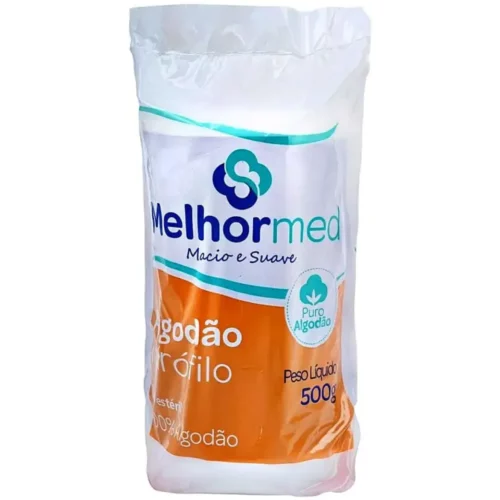 ALGODAO HIDROFILO 500G EM ROLO - MELHORMED