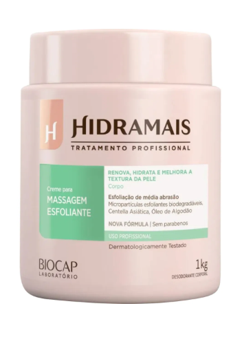 CREME ESFOLIANTE MEDIA ABRASAO CORPORAL 1KG - HIDRAMAIS