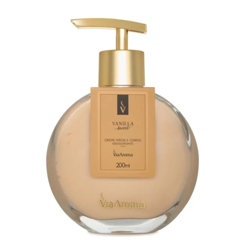 CREME HIDRATANTE MAOS E CORPO VANILLA VIA AROMA - 200ML