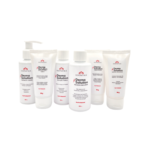 KIT LIMPEZA DE PELE PROFISSIONA DERMA SOLUCTION  MINI - DERMATIKA