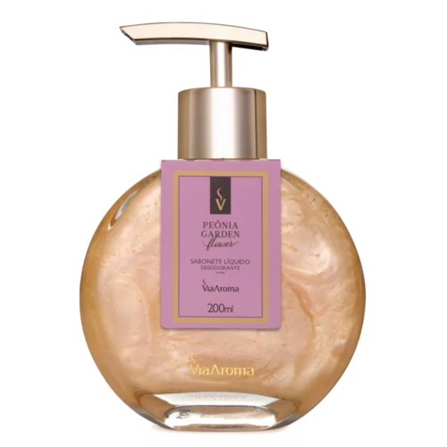 SABONETE LIQUIDO PEONIA 200 ML VIA AROMA