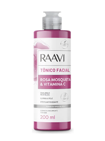 TONICO FACIAL ROSA MOSQUETA & VITAMINA C 200 ML RAAVI