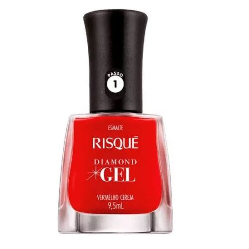 ESMALTE GEL ESPUMANTE VERMELHO CEREJA 9,5 ML RISQUE
