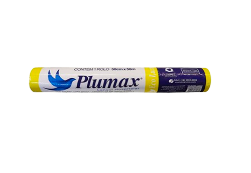 LENÇOL HOSPITALAR PAPEL AMARELO (BRANCO)50CM X 50M 100% CELULOSE- PLUMAX