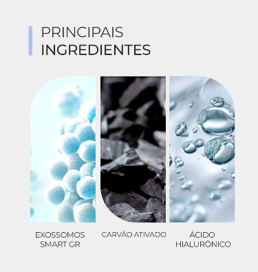 MASCARA FACIAL EXOSSOMAS CARVAO ATIVADO 120 G- SMART GR - Imagem 2