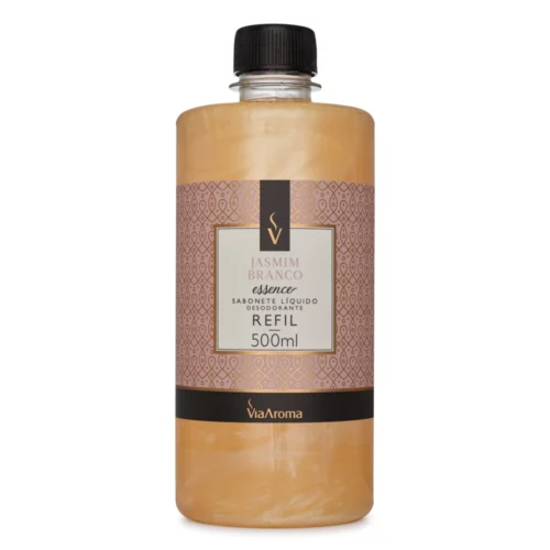 SABONETE LIQUIDO JASMIM BRANCO 500 ML REFIL VIA AROMA
