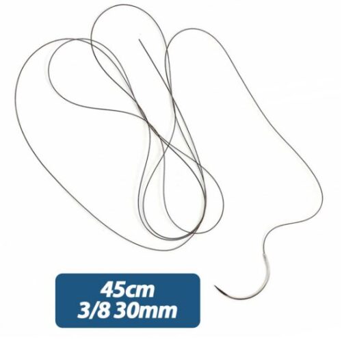 FIO DE SUTURA NYLON PRETO USP 3-0 45CM AG 20MMX3/8 24 UND CX UNIQMED