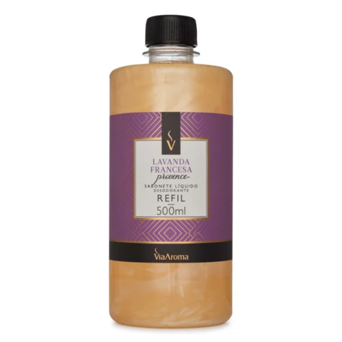 SABONETE LIQUIDO LAVANDA FRANCESA PROVENCE 500 ML REFIL VIA AROMA
