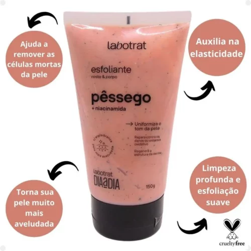 ESFOLIANTE CORPORAL E FACIAL PESSEGO 150G LABOTRAT