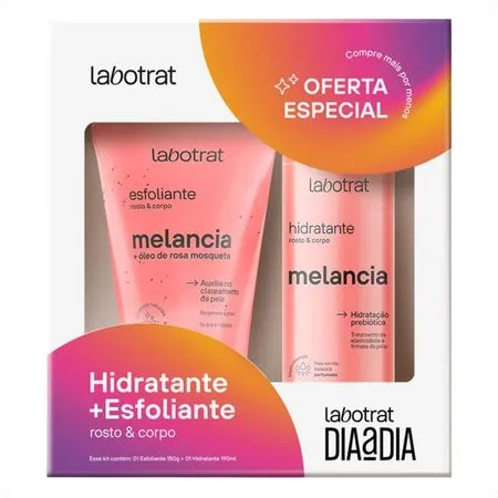 KIT ESFOLIANTE 150G+ HIDRATANTE 190ML MELANCIA LABOTRAT