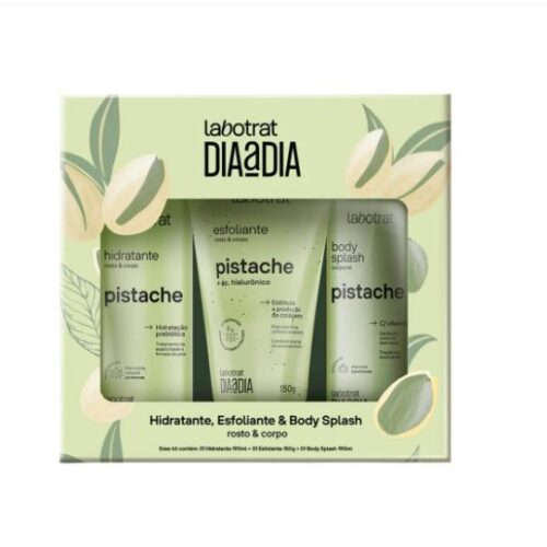 KIT HIDRATANTE + ESFOLIANTE + BODY SPLASH DIA A DIA PISTACHE 530G  LABOTRAT