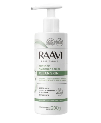 CREME DE MASSAGEM FACIAL 200G RAAVI