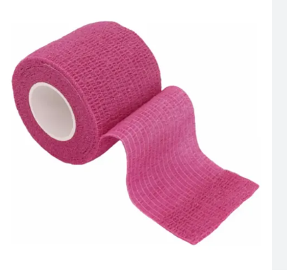 BANDAGEM ELASTICA AUTO-ADERENTE COHESIVE TAPE ROSA 5CM X 4,5 M ESTICADO- AKTIVE