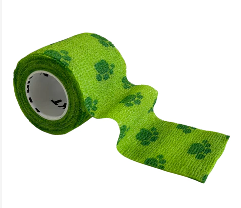 BANDAGEM ELASTICA AUTO-ADERENTE COHESIVE TAPE VERDE PATINHA 5 CMX2 M- AKTIVE