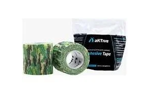 BANDAGEM ELASTICA AUTO-ADERENTE COHESIVE TAPE VERDE CAMUFLADO 5CM X 2 M- AKTIVE
