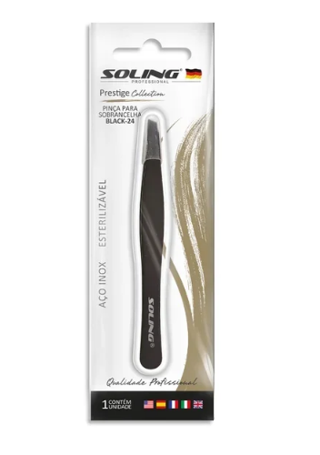 PINÇA CHANFRADA BLACK-24 PRESTIGE COLLECTION REF 364 BLISTER SOLING