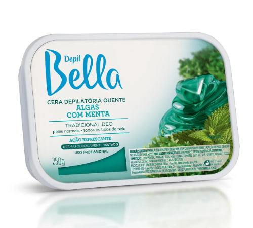 CERA DEPILATORIA QUENTE ALGAS 250G - DEPIL BELLA
