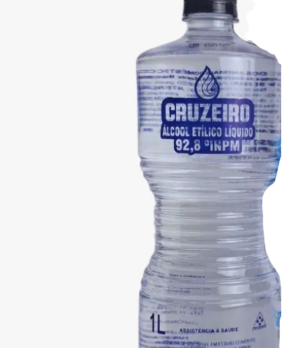 ALCOOL ETILICO LIQUIDO 92,8% INPM 1 LT- CRUZEIRO