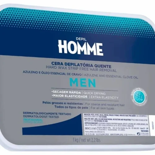 CERA DEPILATORIA QUENTE HOMME 1KG - DEPIL BELLA