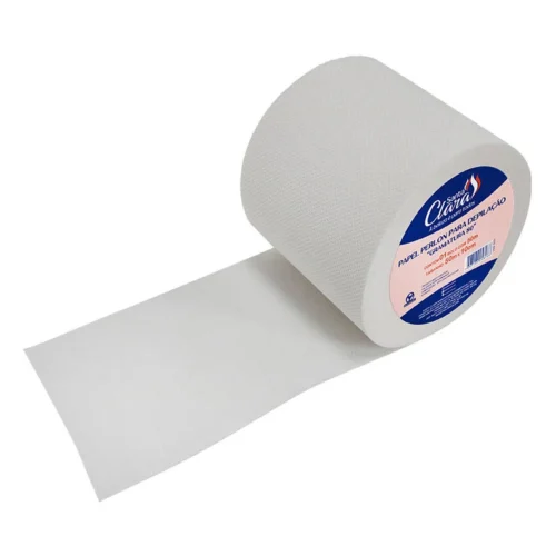 PAPEL PERLON DEPILAÇAO TNT GRAMATURA 80 ROLO 10CMX 50M C5826 SANTA CLARA
