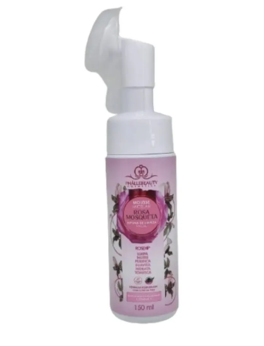 MOUSSE DE LIMPEZA ROSA MOSQUETA 150 ML - PHALLEBEAUTY