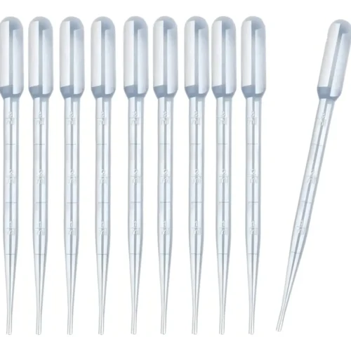 PIPETA DE PASTEUR GRADUADA NÃO ESTERIL DESCARTAVEL 3ML 10 UNIDADES