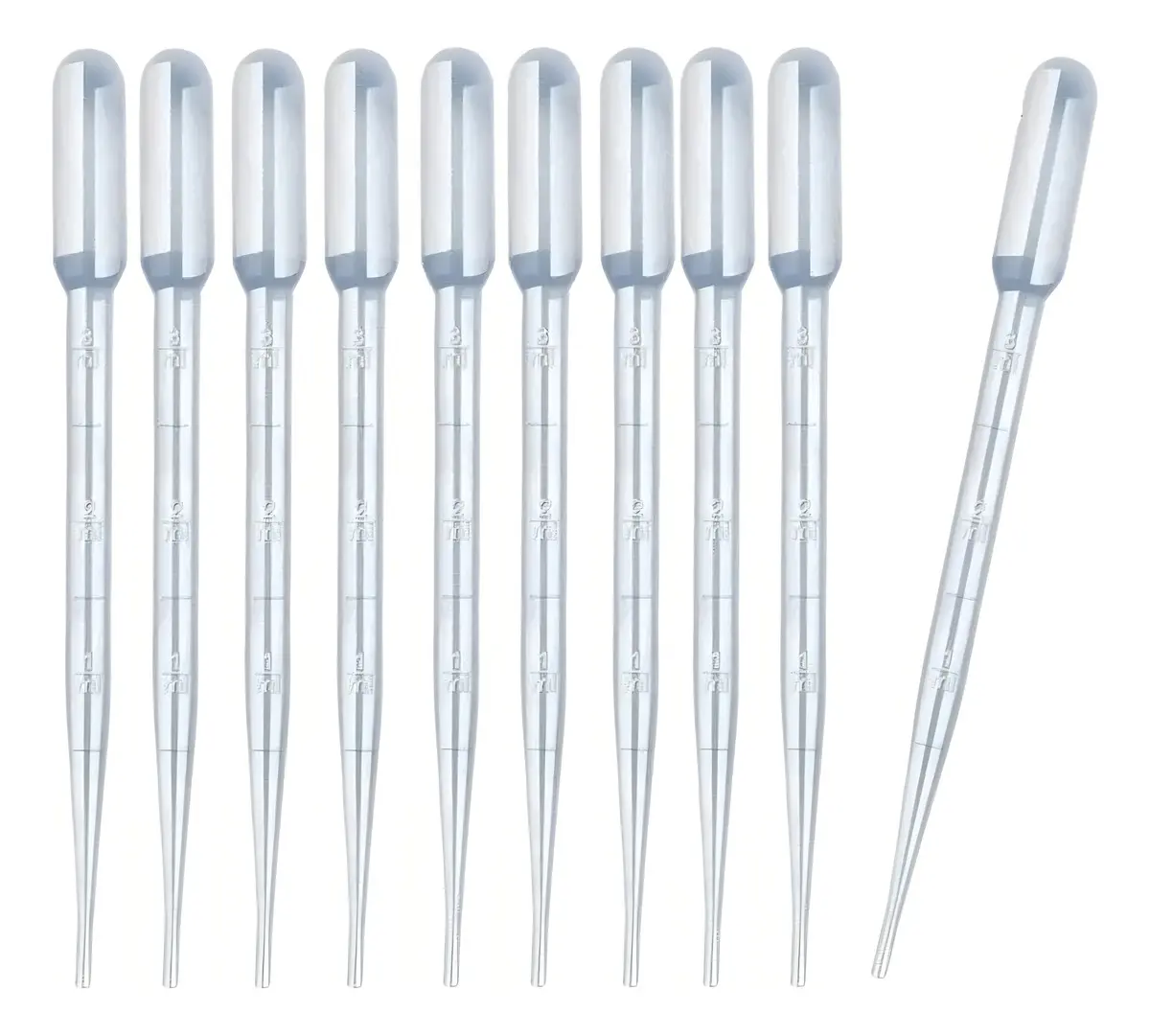 PIPETA DE PASTEUR GRADUADA NÃO ESTERIL DESCARTAVEL 3ML 10 UNIDADES
