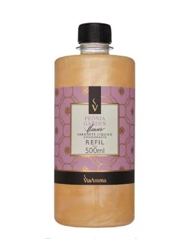 SABONETE LIQUIDO PEONIA 500 ML REFIL VIA AROMA