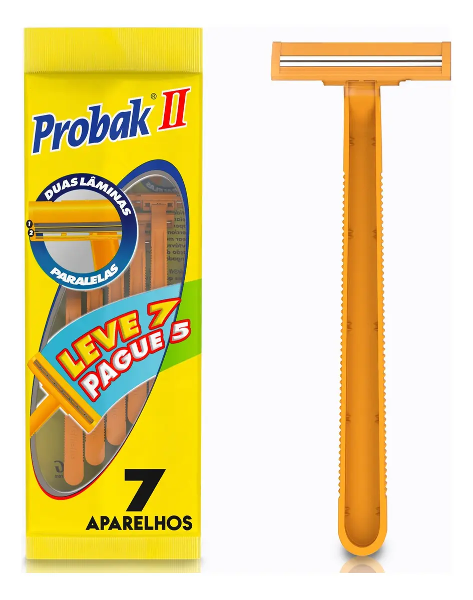 APARELHO DE BARBEAR PROBAK 2 LAMINAS- 7 UNIDADE