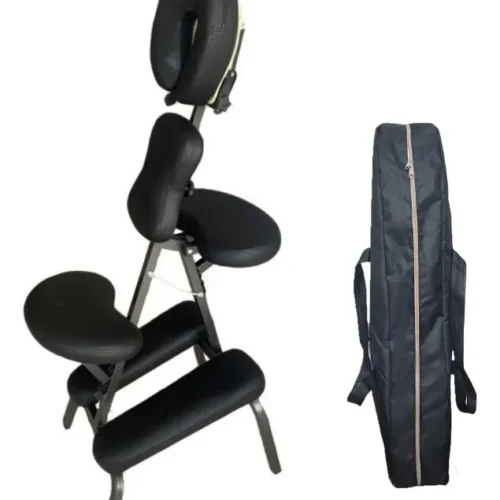 CADEIRA QUICK MASSAGE PORTATIL DOBRAVEL COM BOLSA PARA TRANSPORTE BK