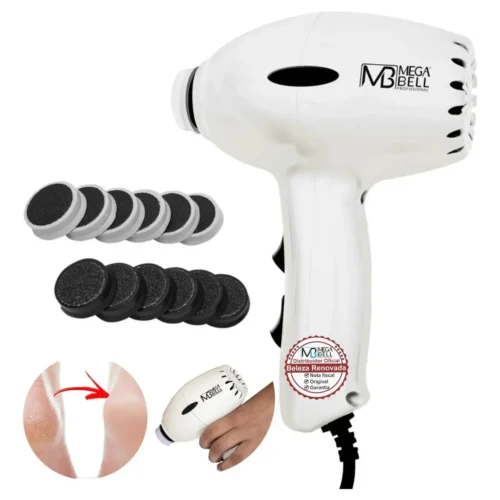 APARELHO PROFISSIONAL PEDICURO MOTOR LIXAR P/ PE COMPACT MEGA BELL 220V BRANCO