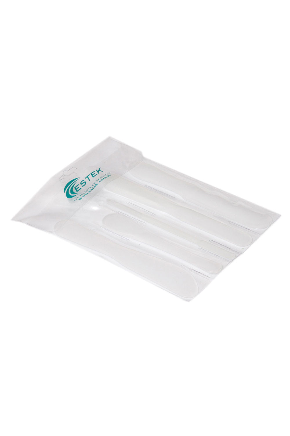 KIT COM 5 ESPATULAS AUXILIARES TRANSLUCIDA- ESTEK