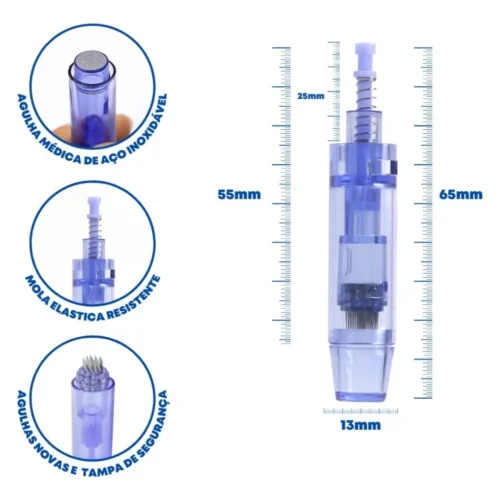 CARTUCHO NANO  DERMAPEN- MELINE 1 UNIDADE