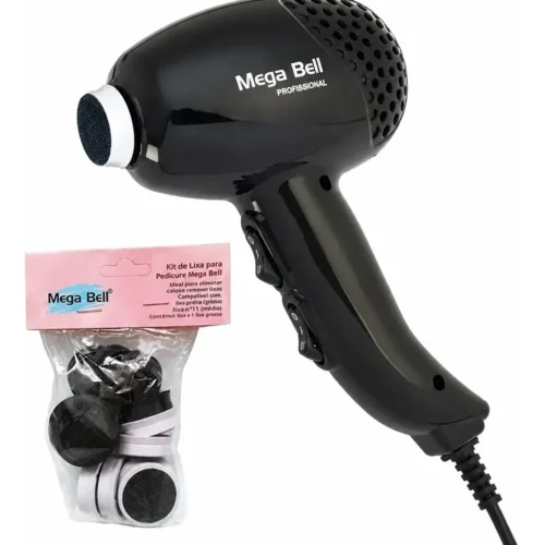 APARELHO PROFISSIONAL PEDICURO MOTOR LIXAR P/ PE COMPACT MEGA BELL 220V PRETO